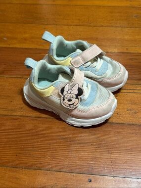 H&M Pastel Pink, Blue & Yellow Kids Sneakers with Character Patch
